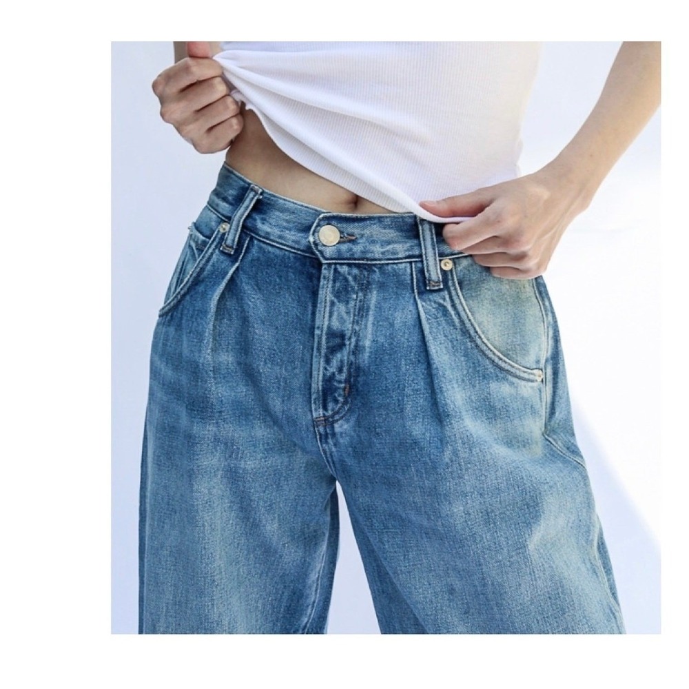 Free People X Daily Blue "Love" Stone Denim Jeans Sizes:25&26 RET:$355 NWT